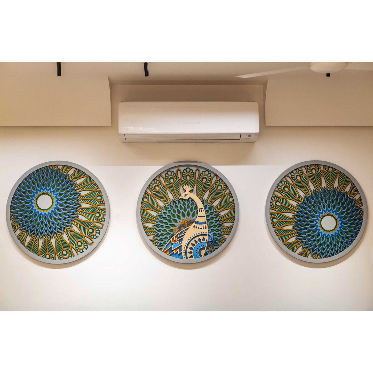 Peacock Set of 3