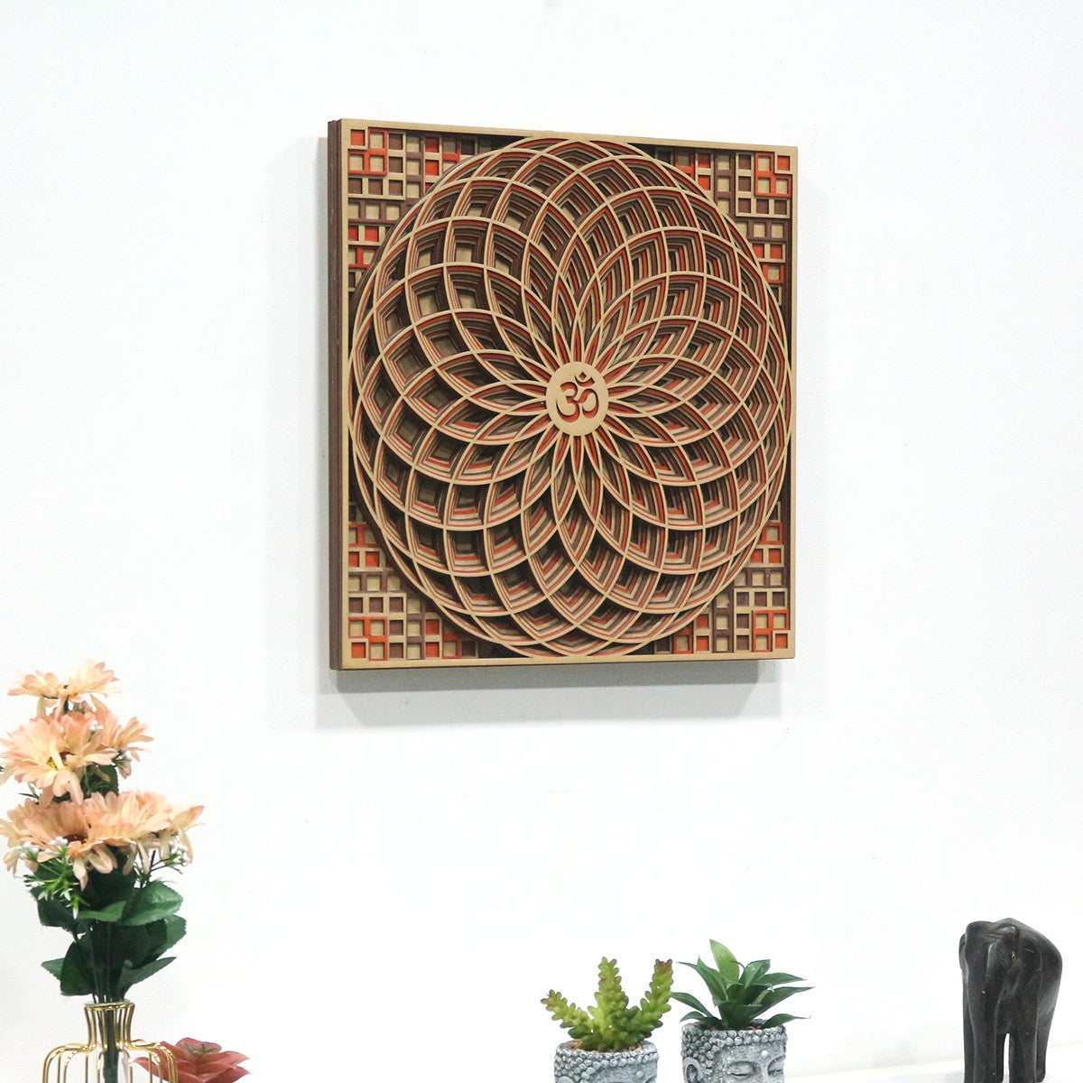 Om for Mandir Wall Decor