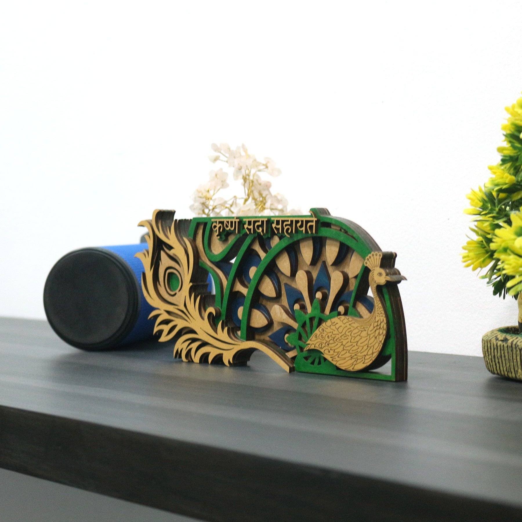 Green Color Krishna