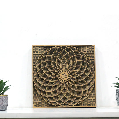 OM Mandala Wall Art