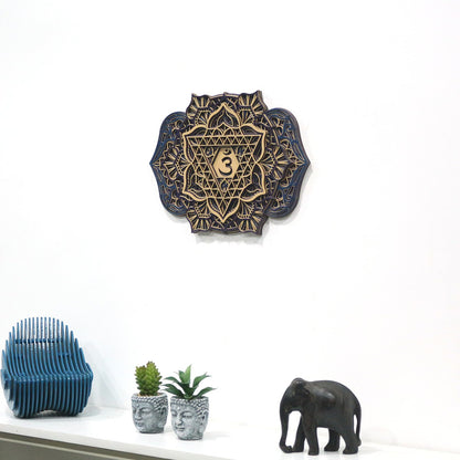  Blue Colored Wooden Art