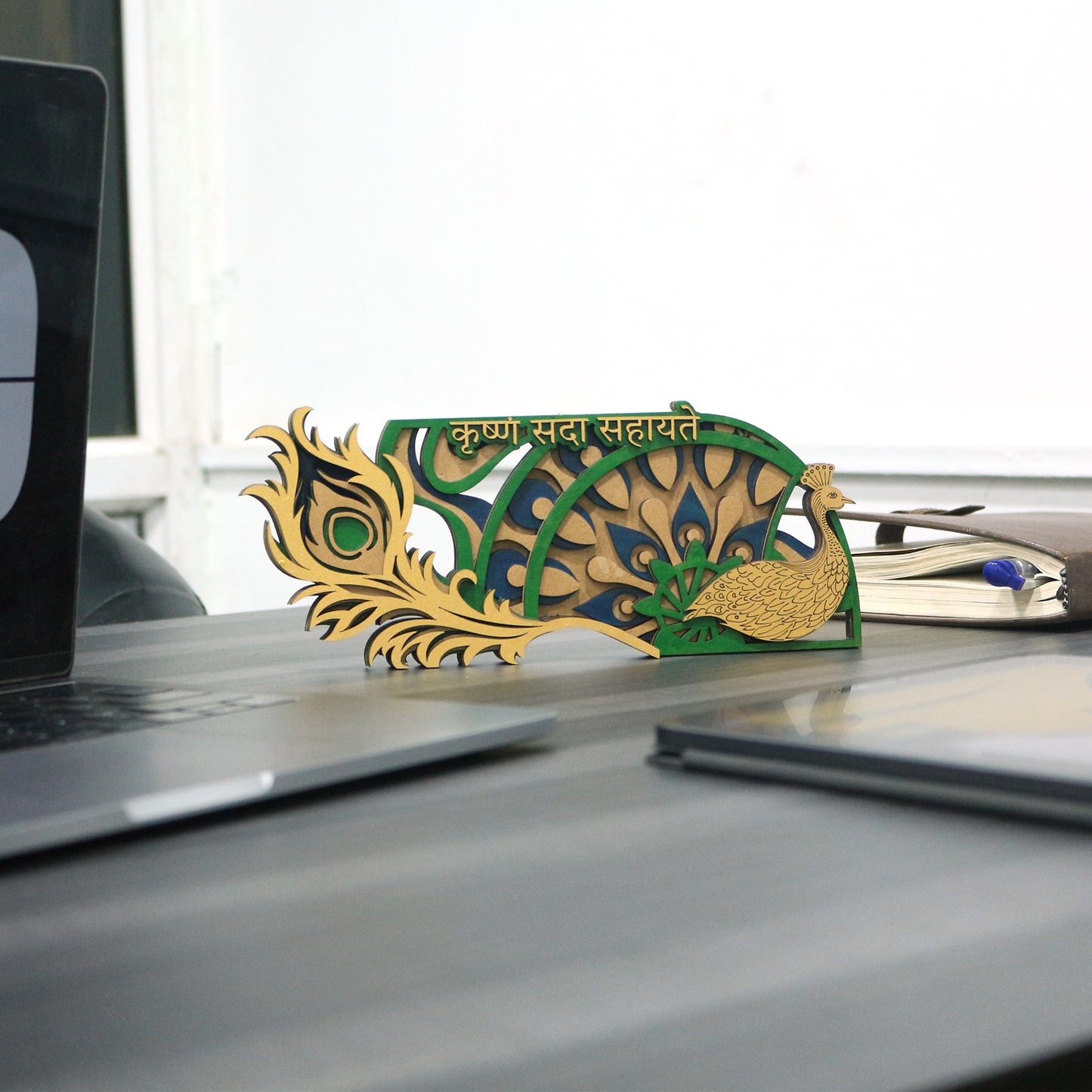 Wooden Peacock