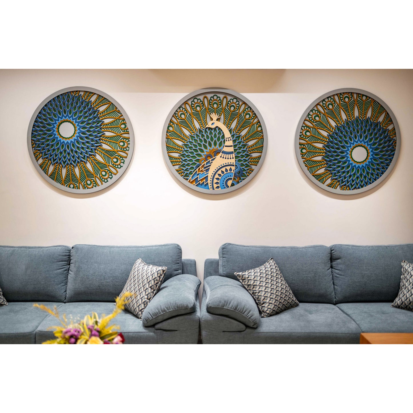 Peacock Set of 3