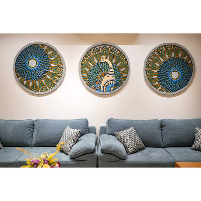 Peacock Set of 3